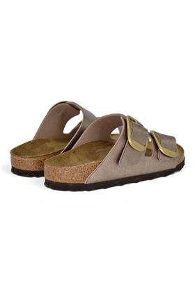 Ciabatta donna BIRKENSTOCK  in Birko-Flor colore rosa antico. BIRKENSTOCK- | ARIZONA BIG BUCKLE GRACEFUL TAUPE BIRKOLAMINATO ROSA